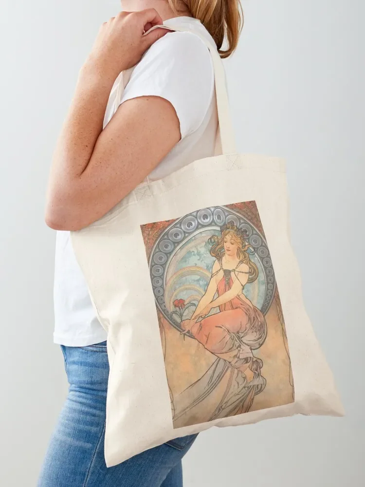 Rainbows, Mucha Tote Bag shopping bag bags luxury women