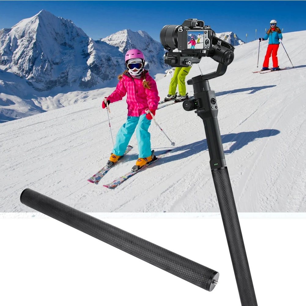 Carbon  Extension Rod Lightweight Pole Extender Accessory for Tripod Stabilizer Photography Accessory