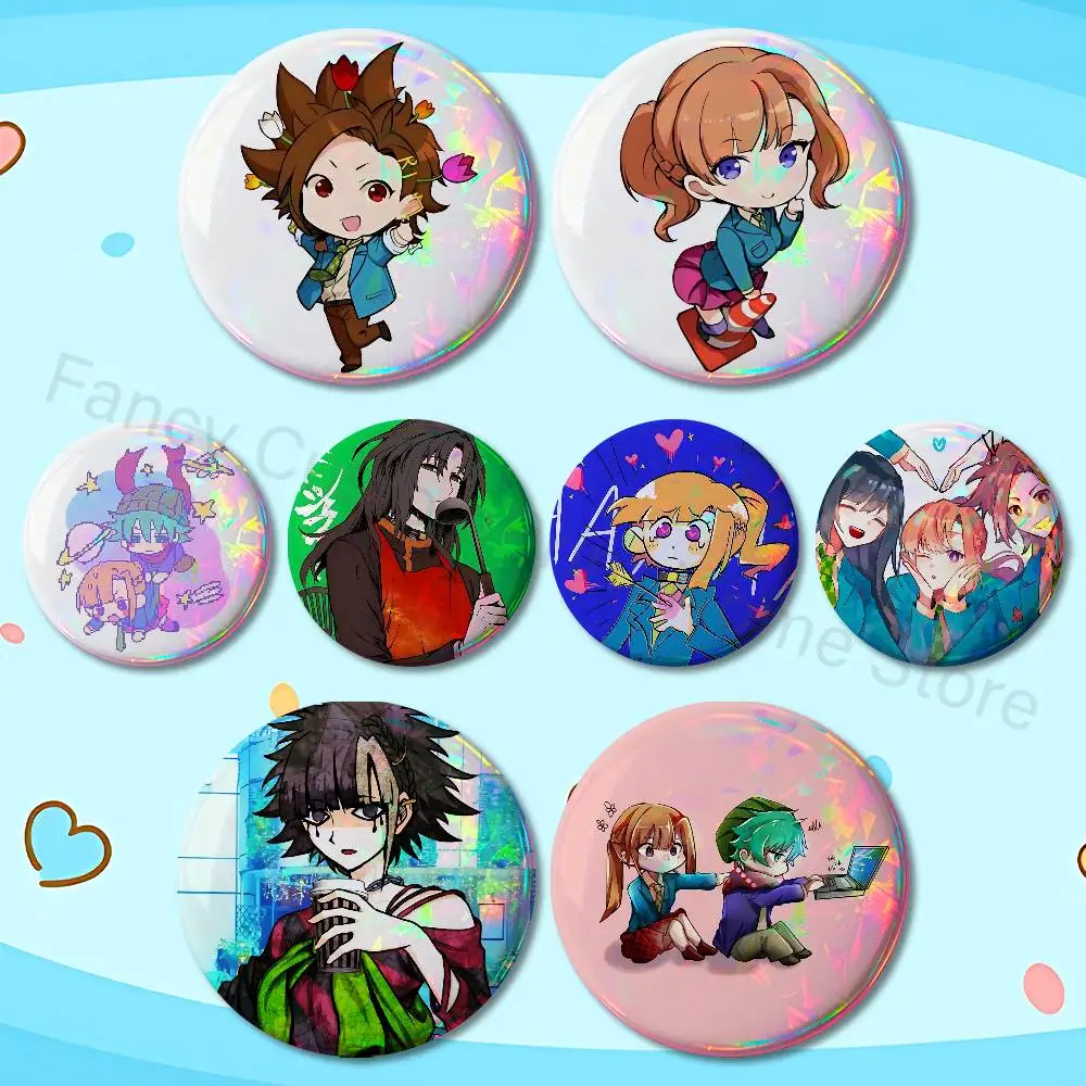 Y-Your T-Turn to D-Die Game 32mm 58mm 75mm 44mm 25mm Anime Badges Brooches DIY Pins Decorations Birthday Gifts