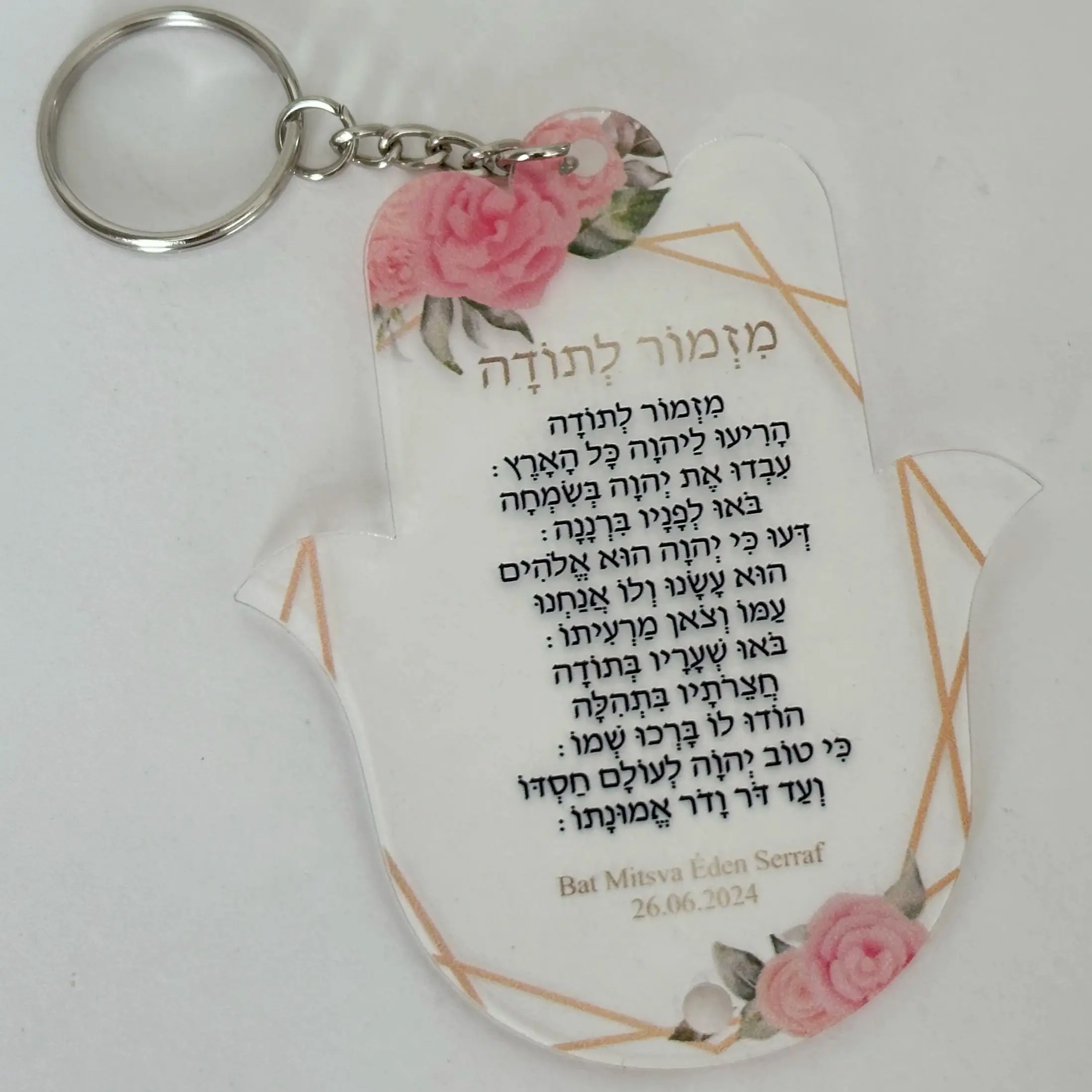 10pcs Custom Transparent Acrylic Road Prayer Hamsa,Personal Writings Hamsa Pendant,Invitation for Party Gift Favor Decoration