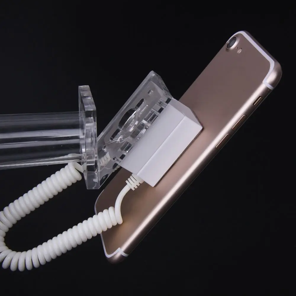 

Transparent Spring Chain Security Durable Combination Demonstration Bracket Mobile Phone Stand Phone Base Display Holder