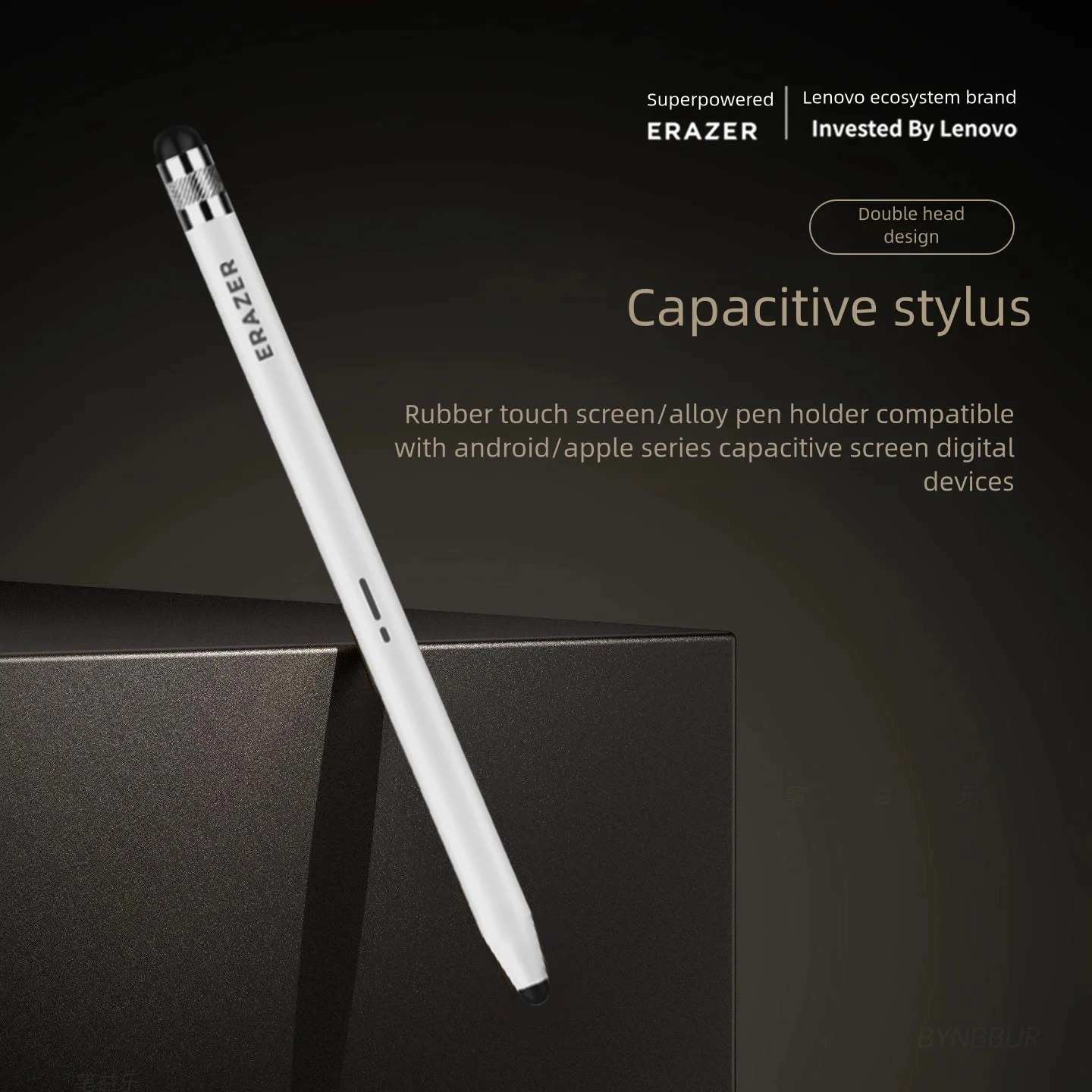 Lenovo ERAZER29 Touch Pen For Phones And Tablets Ipad Universal For Android IOS Writing And Drawing 2 Tips No Battery Touch Pen