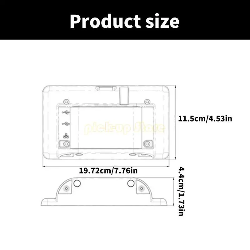

Q5WA Protective ABS Shell Cover For 7Inch Screen And 4B Integration Protections
