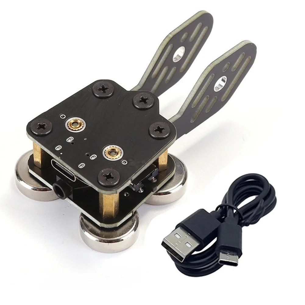 CW Automatic Morse-Code Keyer Dual Paddle Trainer With Magnetic Base And Cable Compatible Ham Radio For Practice And Learning