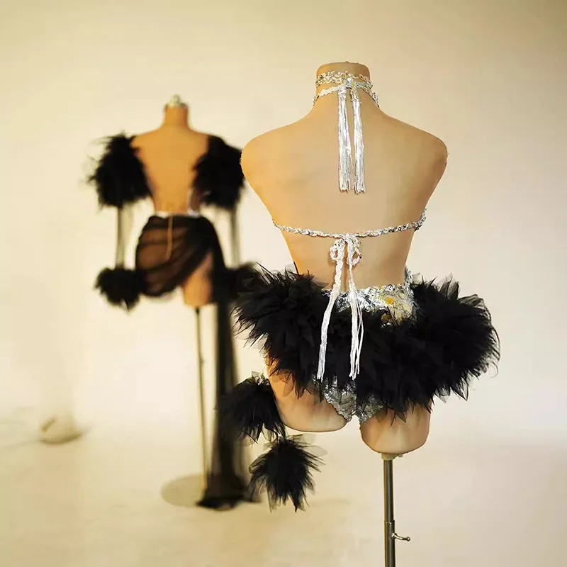 메쉬 의상 나이트 클럽 바 댄스 드레스 가수 모델 Catwalk 생일 저녁 파티 드레스 Vestidos De Ocasião 공식 파티 드레스
