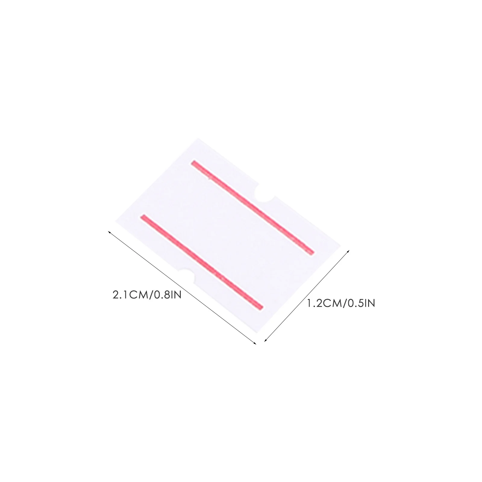 1 Roll Red Double Line Price Label Paper For Supermarket Cost Tag Machine Self Adhesive Price Marker Tape Retail Sale Signs