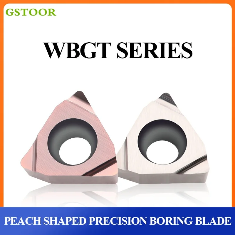 

WBGT080202 WBGT080204 Carbide Inserts CNC Lathe Cutter Turning Tools Boring Hard Alloy Cutting Blades For SWUBR/L