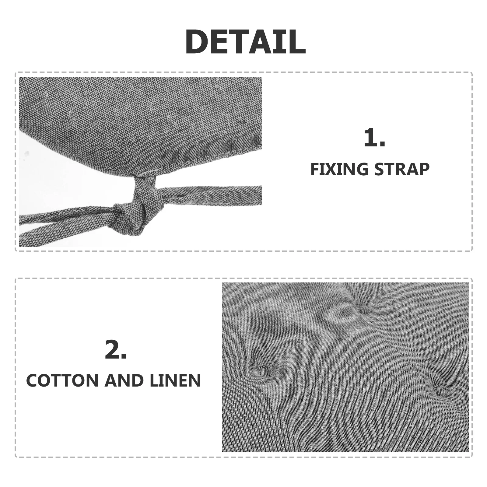 

Comfortable Office Chair Cushion Made of Thickened Cotton Linen Fabric Multi Purpose Seat Pad for Driving Sitting Posture