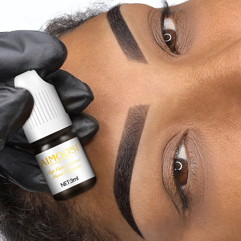 Profesjonalny pigment do microbladingu AIMOOSI do nano brwi |   Certyfikowany REACH tusz do makijażu permanentnego dla artystów PMU |   3 ml