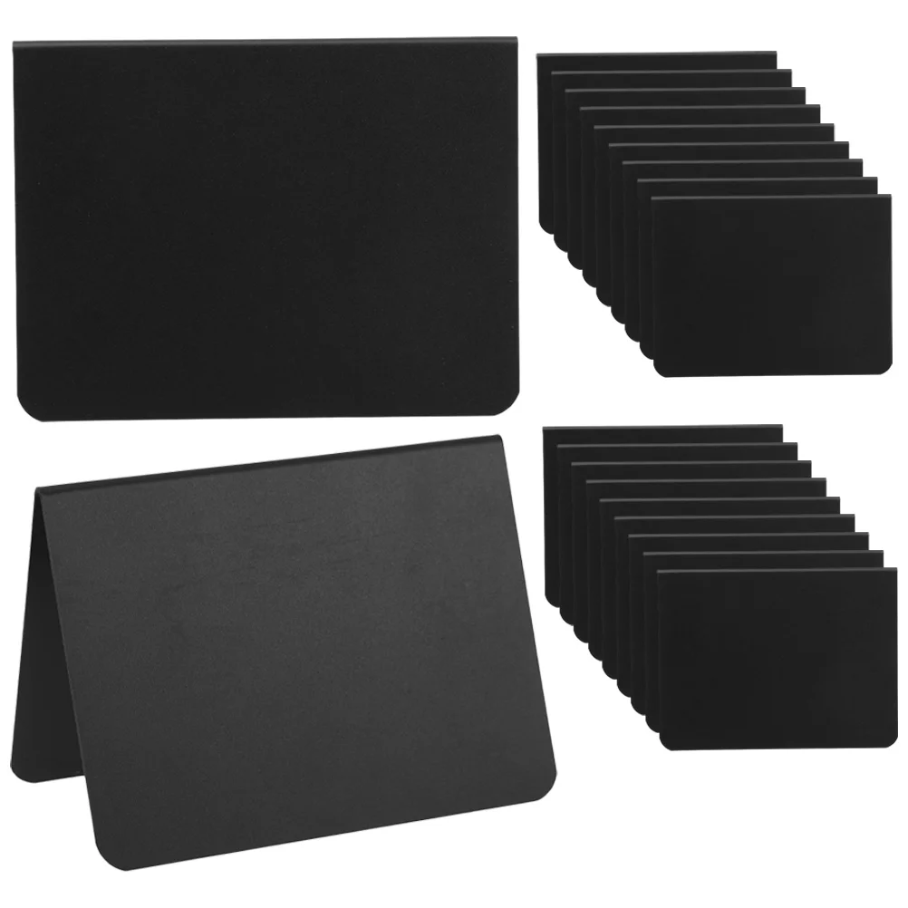 

20pcs Mini Chalkboard Signs Erasable Memo Boards Label Message Boards Desktop Price Blackboards For Menu Restaurant Buffet