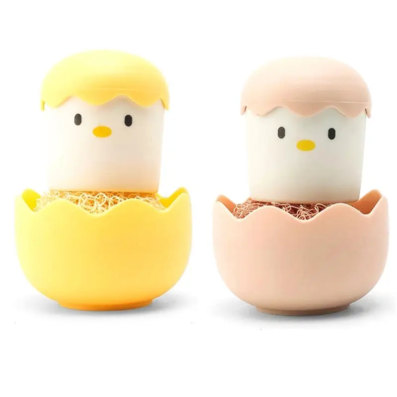 Customer Favorite 2 Pcs Egg Cleaning Brush Chick Brush Cute Egg Shape Scrubber Egg Cleaner For Freshers Eggs And Incubator Scrub