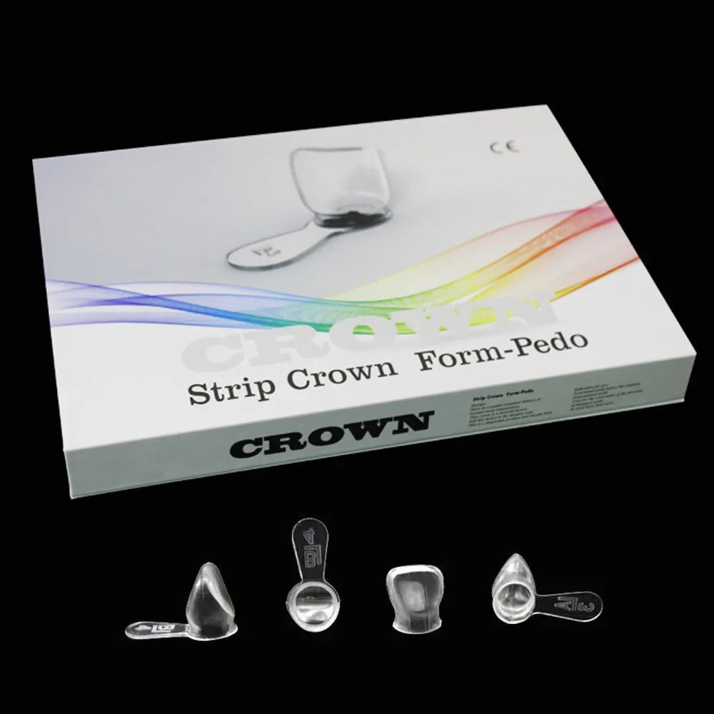 

24pcs/48pcs Dental Kids Anterior Crowns Pediatric Prefabricated Deciduous Transparent Resin Strip Crown Form-Pedo Orthodontic