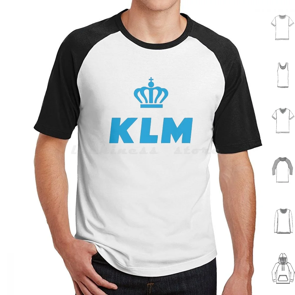 Lilakno-Klm-Lungaku T Shirt Big Size 100% Cotton Klm Royal Dutch Klm Klm Royal Dutch Klm Klm Business Class Lufthansa Vs Klm