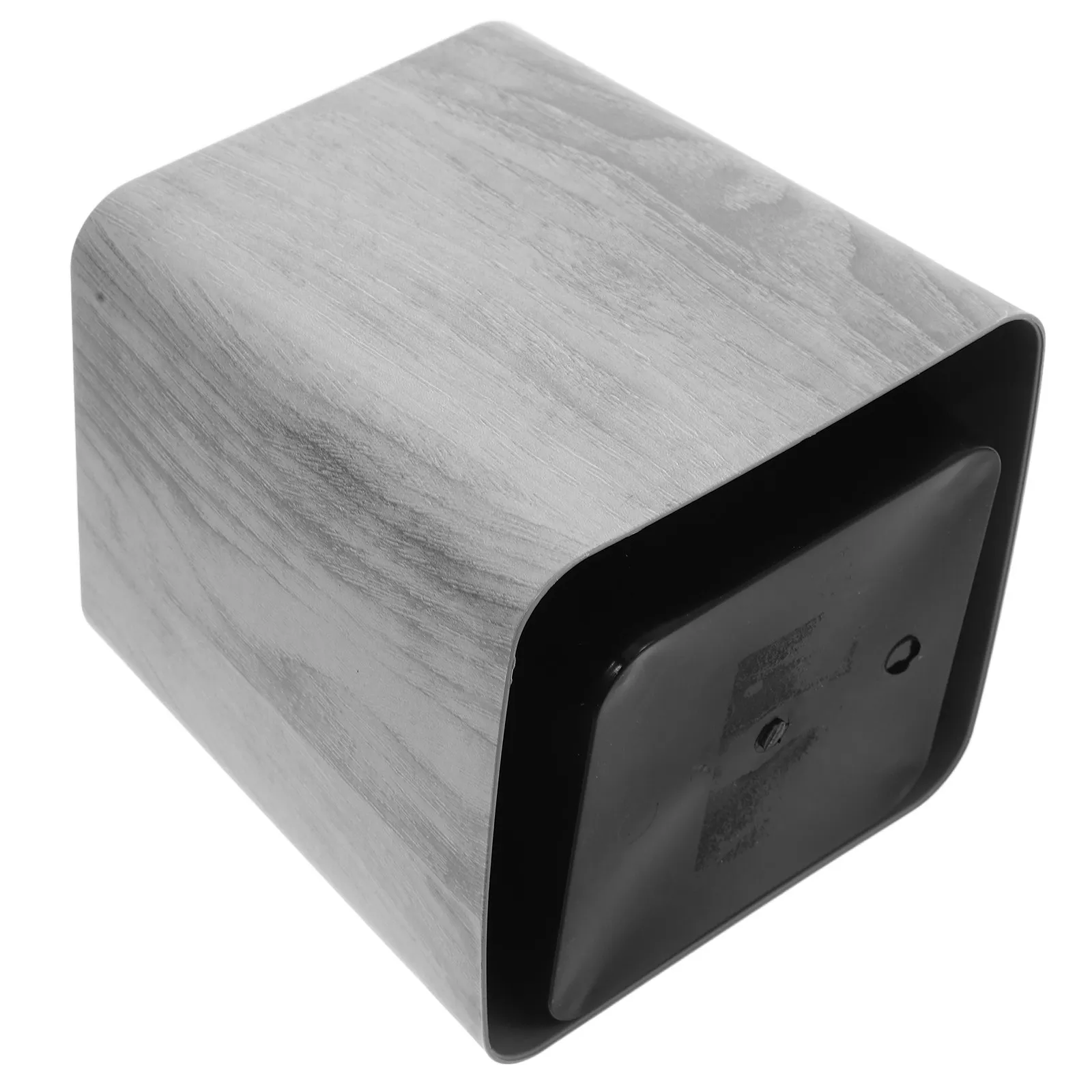 

Мусорное ведро в стиле ретро с имитацией под дерево, компактный дизайн для кухни, ванной, гостиной, современный пластиковый контейнер для мусора