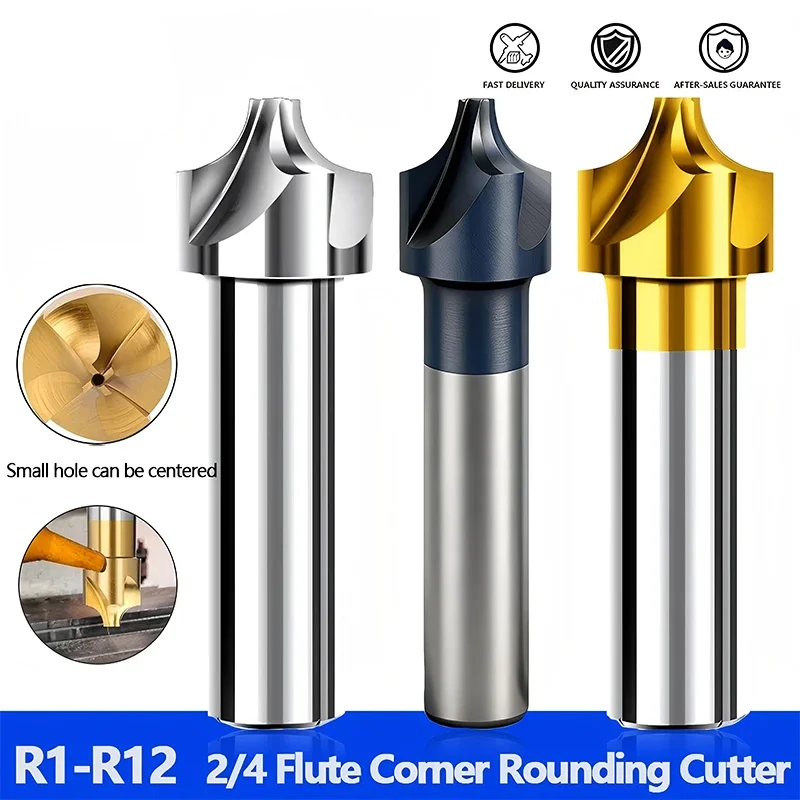 HSS Corner Rounding End Mill R Angle Fillet Radius Quarter Circle Cutter R1 R2 R3 R4 R5 R6 R7 R8 R9 R10 Milling Machine Tool