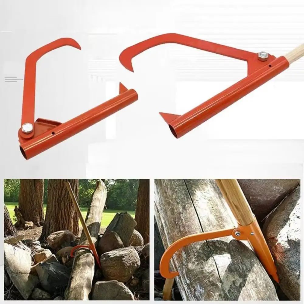 Rustproof Log Splitter Tool Heavy Duty Portable Design Tree Cutting Tool Timber Handling Steel Construction Wood Puller