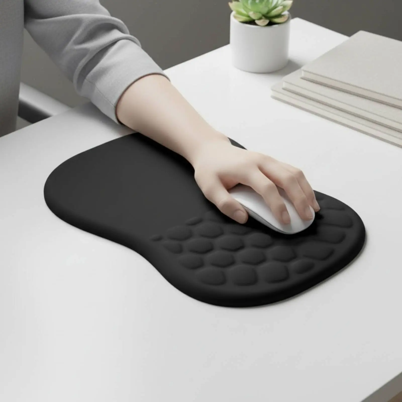 Massage Wrist Pad Pressure Relief Ergonomic Mouse Wrist Rest Non-Slip Base for Office Workers