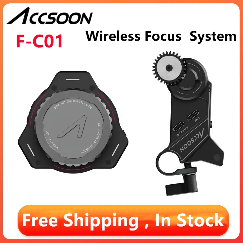 

Accsoon F-C01 Focus Motor Wireless Lens Control System Focuser For DSLR Camera Mini Wireless Follow Focus Control System