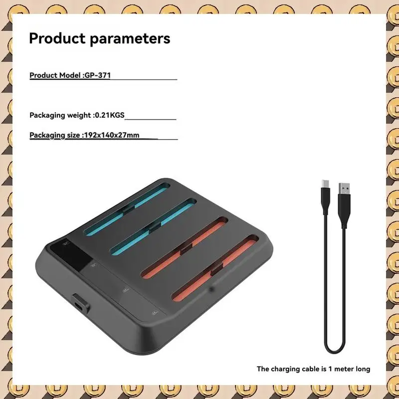 

A003 For Switch2 Left And Right Controller Charging Stand NS2 Controller 4-In-1 Charging Stand With Indicator Light