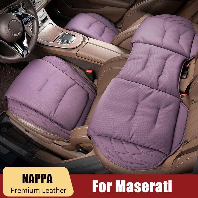 

1PCS Leather Car Cushion Soft Car Seat Cover Anti Slip Seat Protector Pad For Maserati Levante Ghibli GranTurismo Quattroporte