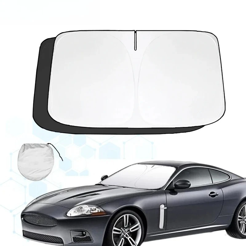 Para Jaguar XK Series XK120 XK8 XKR 1997-2015 cubierta de parasol de ventana plegable de coche parasol Protector de visera de parabrisas