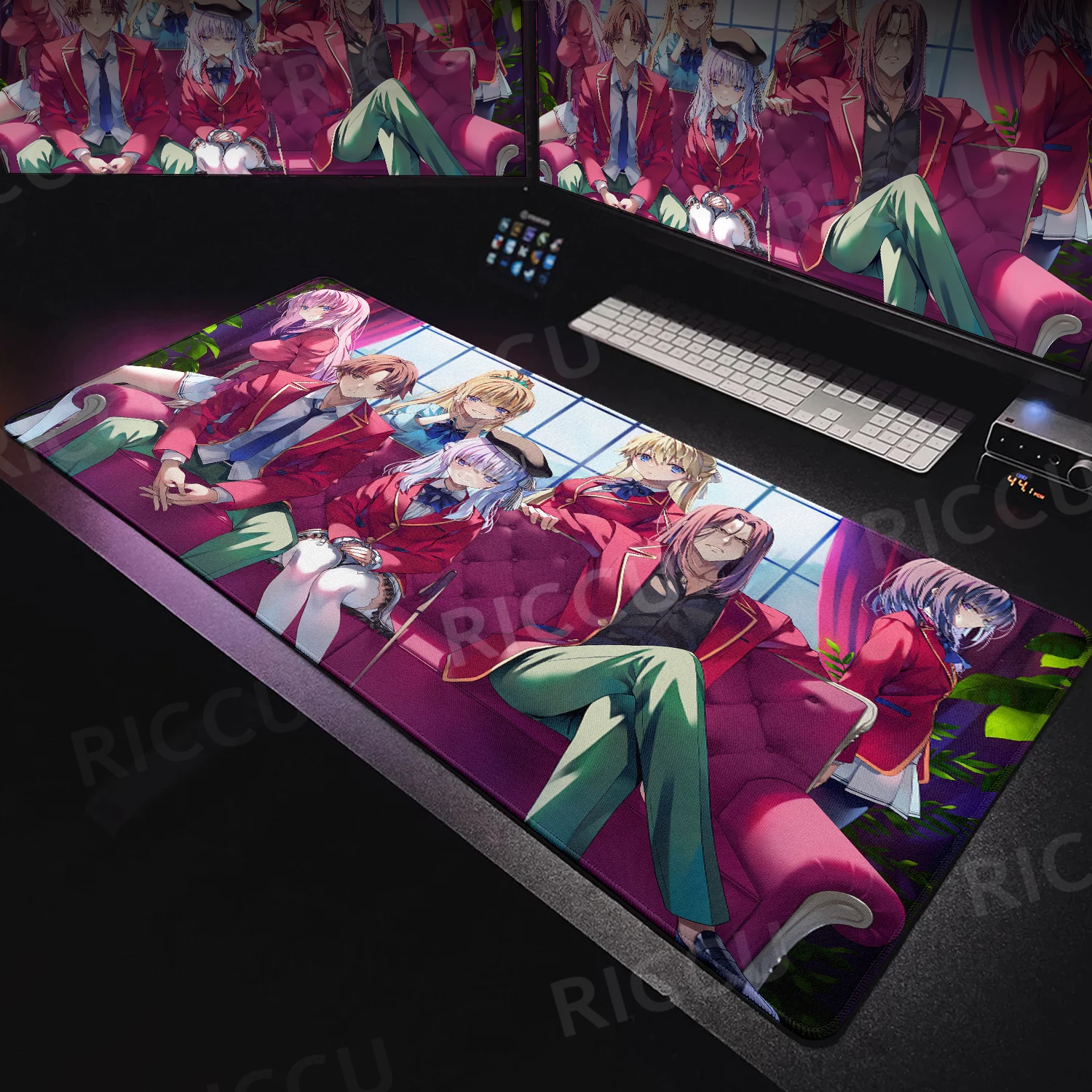 Locking Edge Extended E-sports Gamer Carpet Washable Pc Office Accessories Classroom Of The Elite Ayanokōji Kiyotaka Deskmat XXL