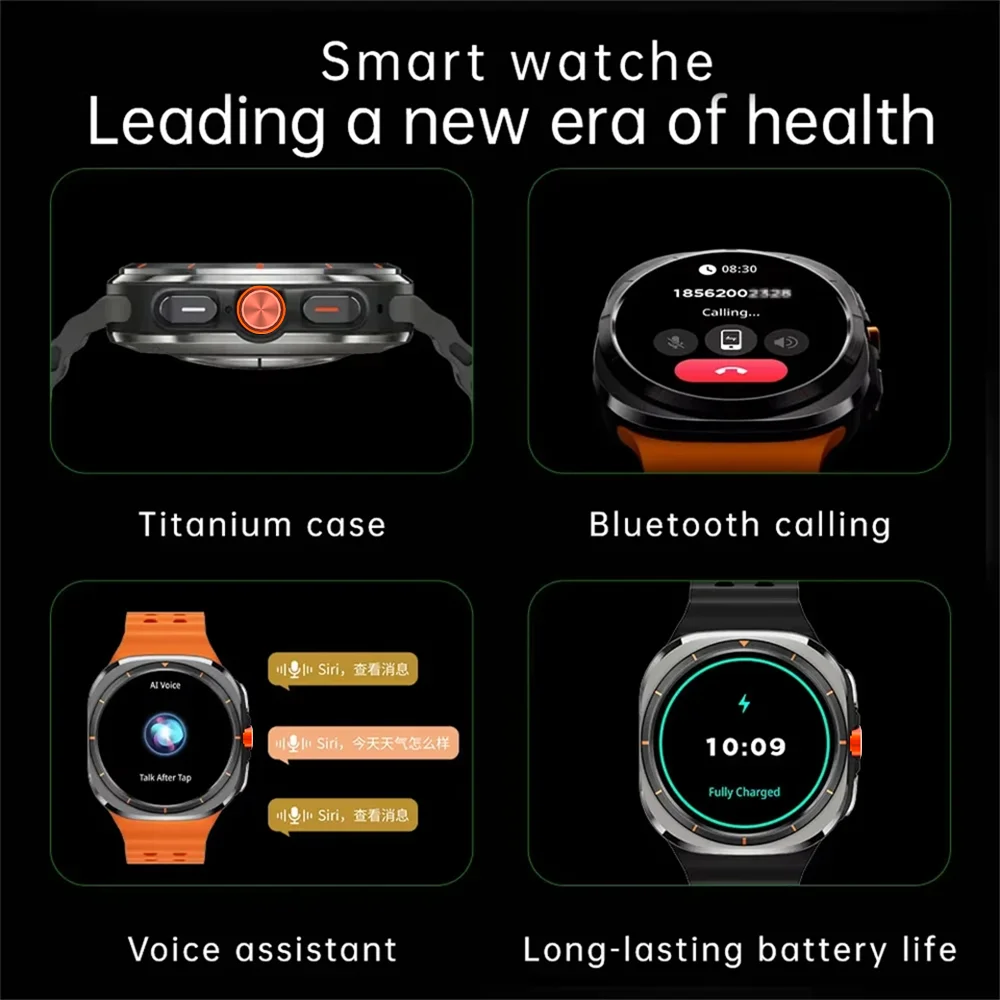 LAXASFIT Watch 7 Ultra Smartwatch Bluetooth Talk HD AMOLED Screen Fitness Tracker Health Monitoring Smartwatch for Android IOS image 4
