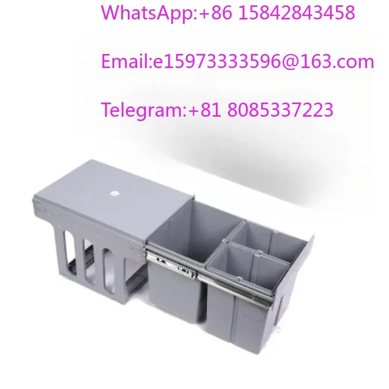 1 piece suitable for Kitchen Concealed trash can Invisible storage 400 cabinets Cabinet pull-out sorting bucket