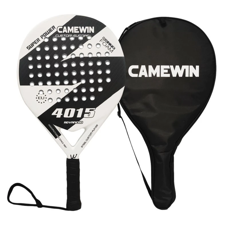 

Camewin Padel Racket Beach Tennis Carbon Fiber And EVA Smooth Surface Durable Power Lite Paddleball Paddle Racket