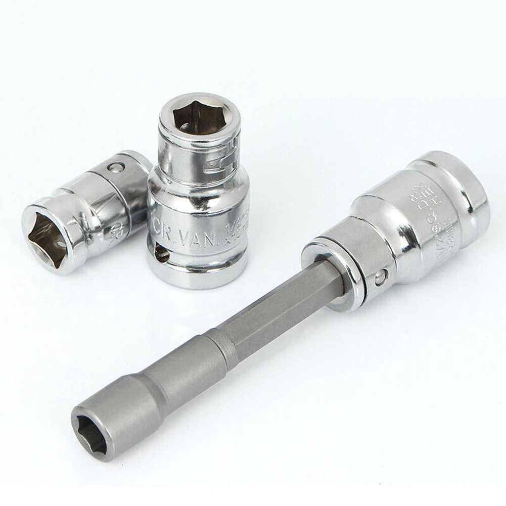 

1/2 To 1/4 1/4 3/8 Screwdriver Bit Socket Hex Bit Adapter Converter Torque Wrench Tool Hex Connector Socket Adapter Tools