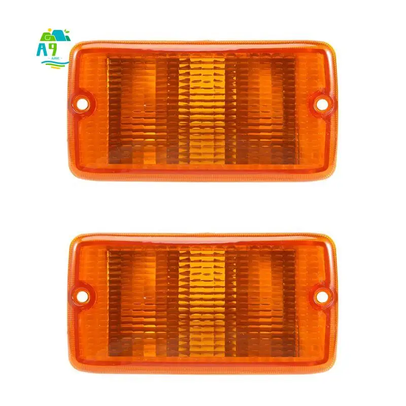 A09E-2Pcs Turn Signal Light For 2001-2006 Jeep Wrangler (TJ) Plastic Lens LH & RH 55156488AB 55156489AB