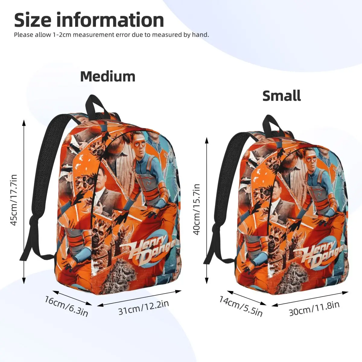Henry Danger Backpack Daypack Large Capacity Boys Girls BookBag School Bag Shoulder Bags for Men Women