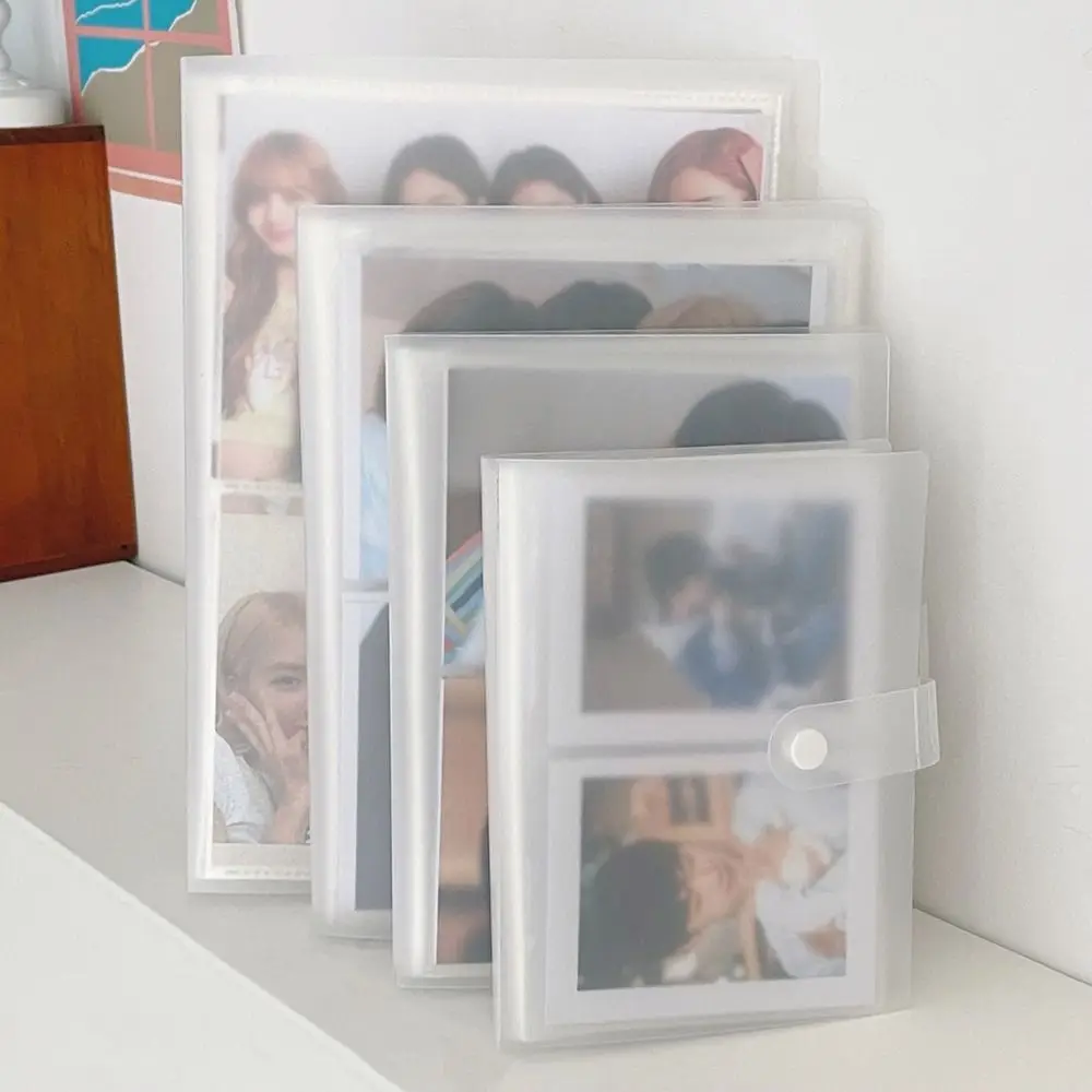 1Pcs New Collect Book Photo Album 80/160 Slots Transparent Picture Card Holder 3/4/5/6/7 Inch PVC Photocard Holder Idol Star