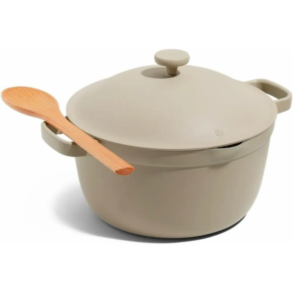 Perfect Pot - 5.5 Qt. Nonstick Ceramic Sauce Pan with Lid | Versatile Cookware for Stovetop and Oven | Steam