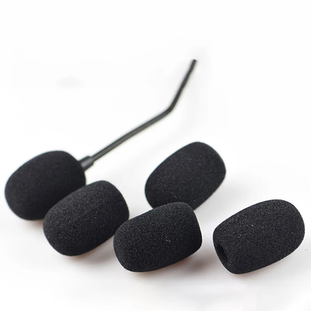

50pcs Windscreen Mic Sponge Covers Replacement For Ktv Stage Conference Lapel Headset Microphone Protectors Bulk Shield