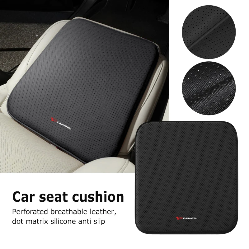 Funda de asiento de coche, cojín protector de cuero para asiento delantero, para Daihatsu Feroza Charade Rocky Harga Ayla Sigra Hijet Mira