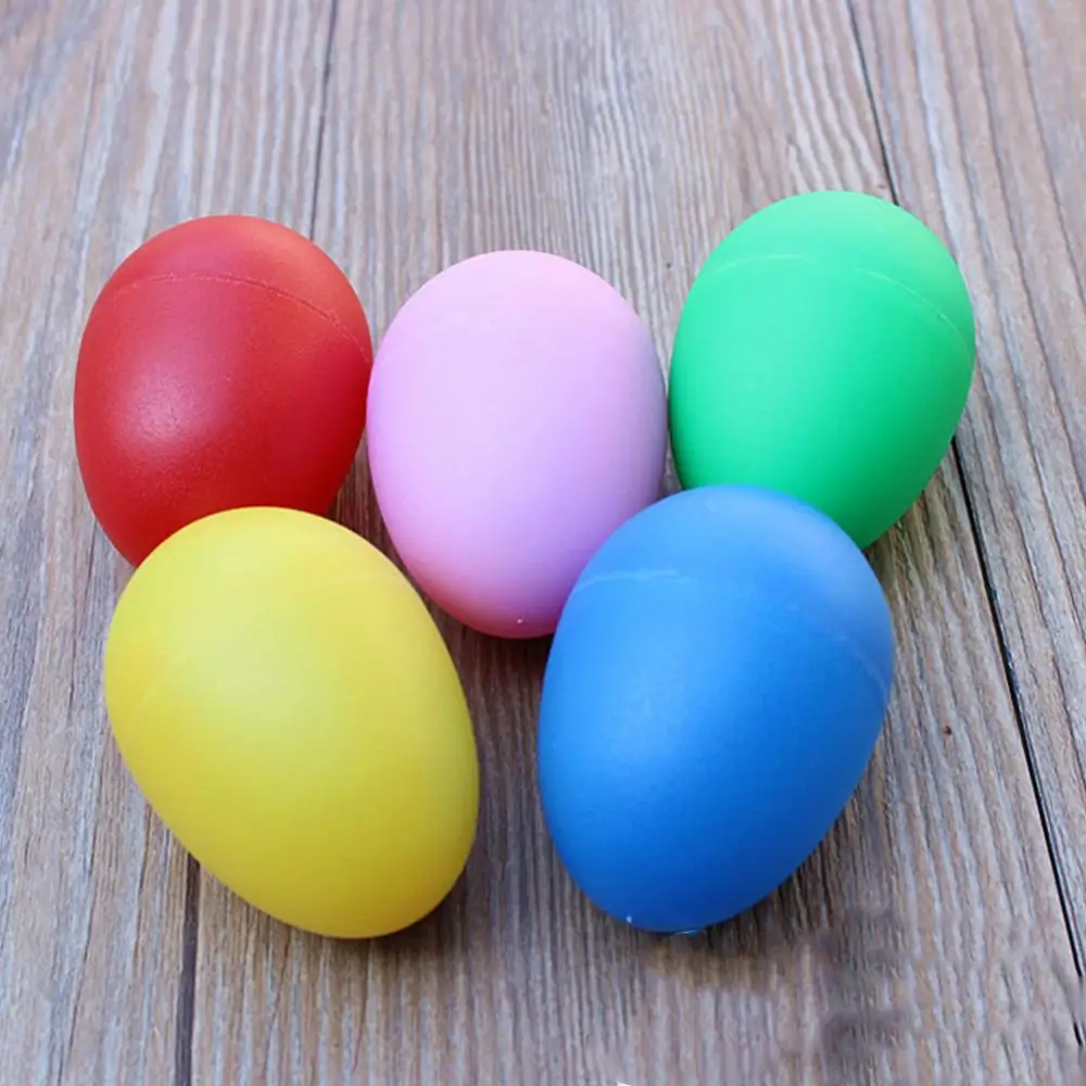 2Pcs  Sand Egg Percussion Maracas Shaker Musical Sound Egg Easter Eggs Baby Egg Music Shaker Sand Hammer Early Learning Toys