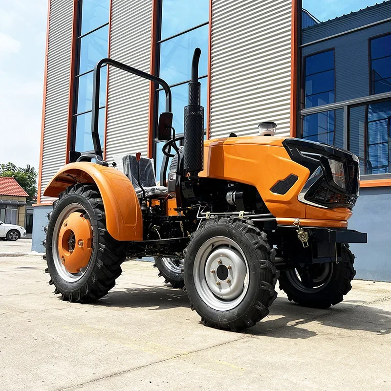 Il produttore fornisce attrezzature agricole 4WD 4 ruote 40hp 45hp 50hp Mini trattori agricoli multifunzionali compatti
