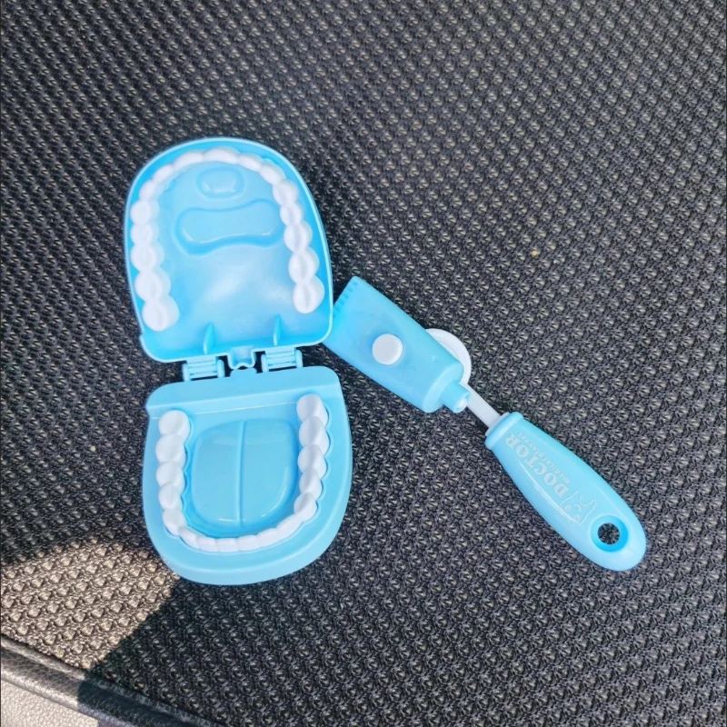 

Fun Dentist Experience Set: 9-Piece Kit Simulates Real Check-ups. Eases Dental Visits Fear Through Playful Learning