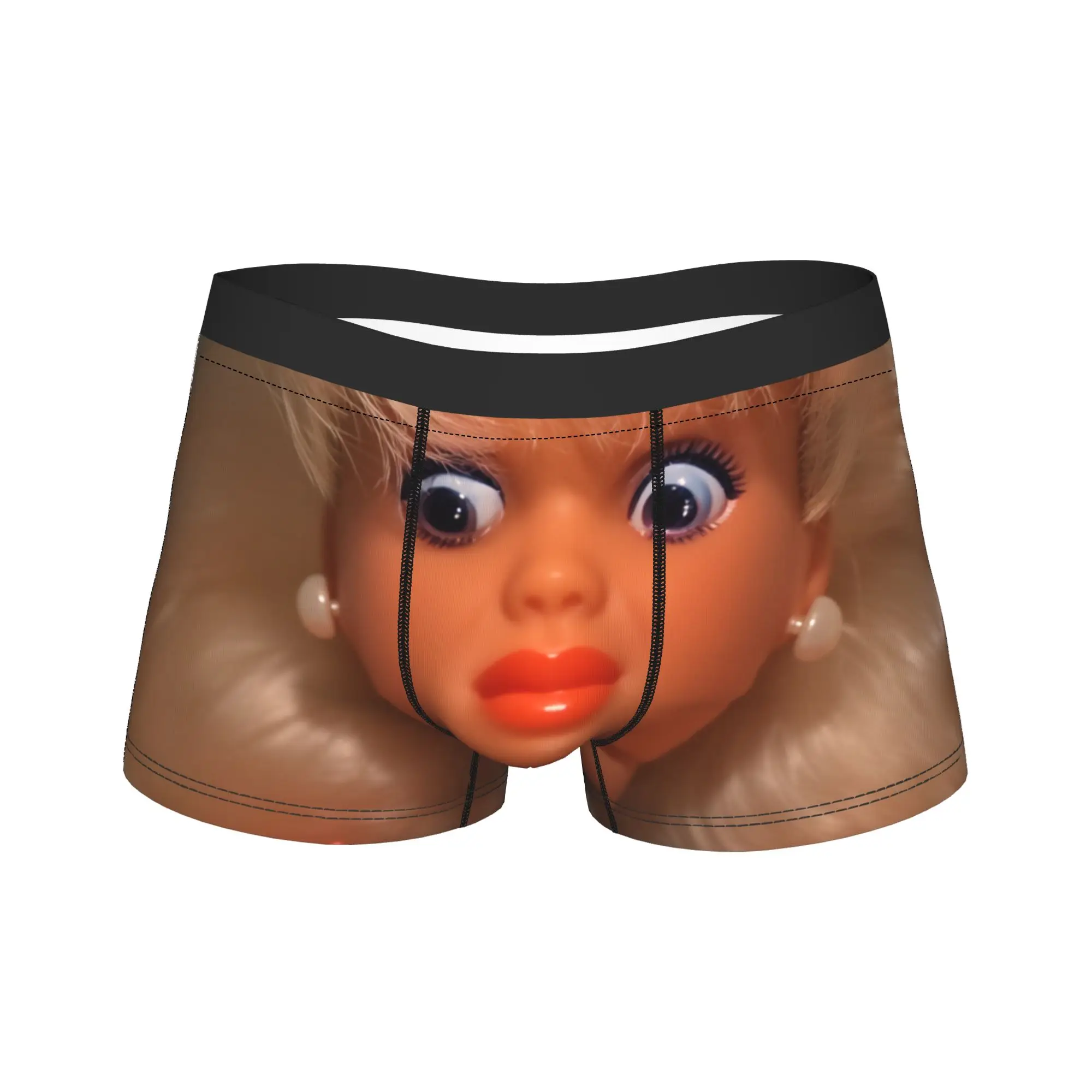 

Мужские трусы-шорты с принтом в стиле мема «Потрёпанное лицо куклы», сексуальные, мягкие, качественные, больших размеров