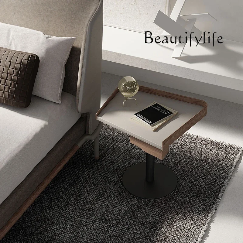 R Italian Minimalist Bedroom Bedside Table Personalized Creative Bedside Small Table Master Bedroom Advanced Bedside Table