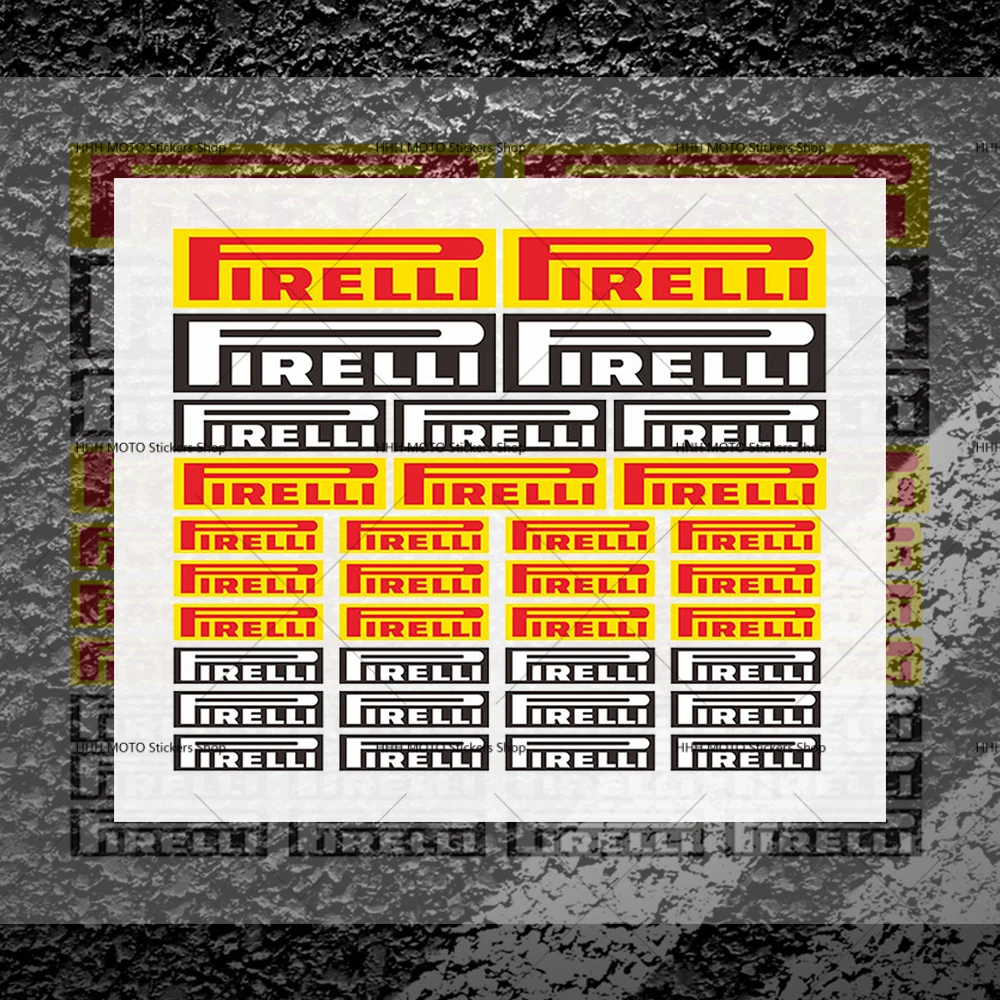Pegatina para motocicleta personalizada para PIRELLI, pegatinas decorativas para carrocería de coche, pegatinas creativas para carrocería