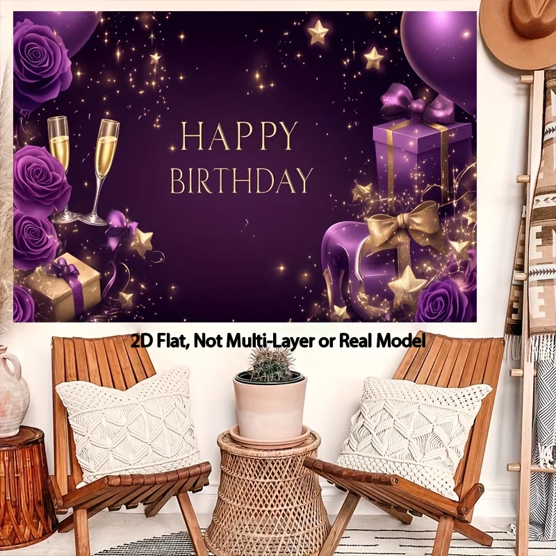 Purple Venus shining balloon Digital printing polyester wall tapestry suitable for use living rooms bedrooms offices bars party