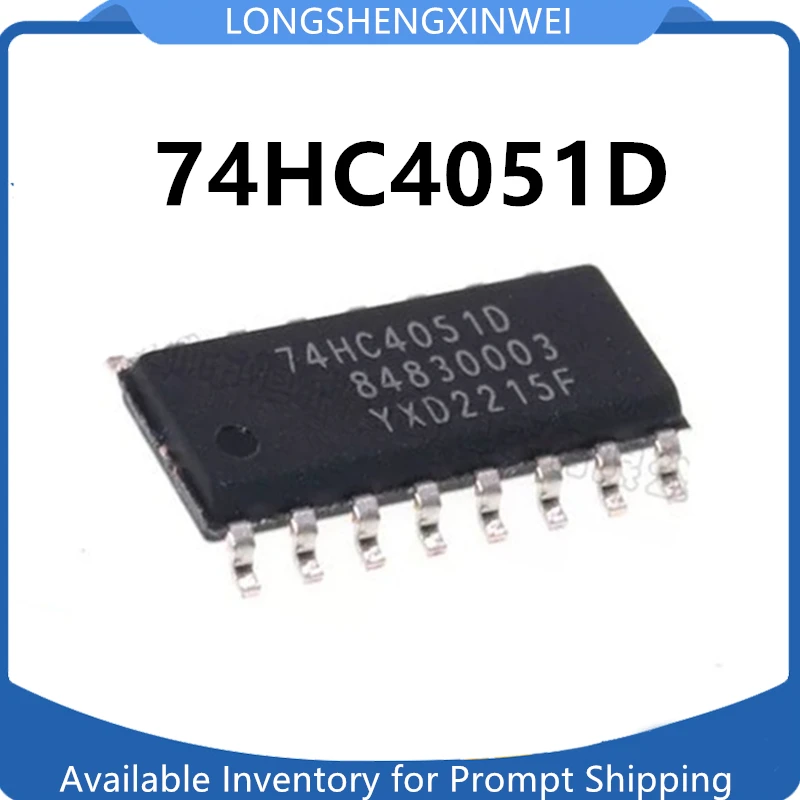 1PCS New 74HC4051D 74HC4051 SOIC-16 Original 8-channel Analog Multiplexer Decomposer Chip in Stock