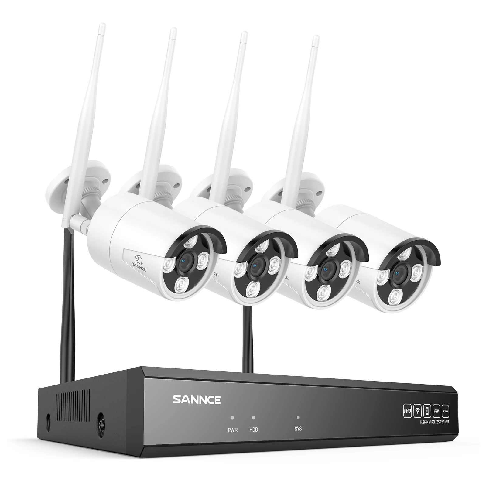 

SANNCE 8MP Wireless IP Camera with Wi-Fi Access H.264+ 16Ch Two-Way Voice Motion Detection IP66 Weatherproof