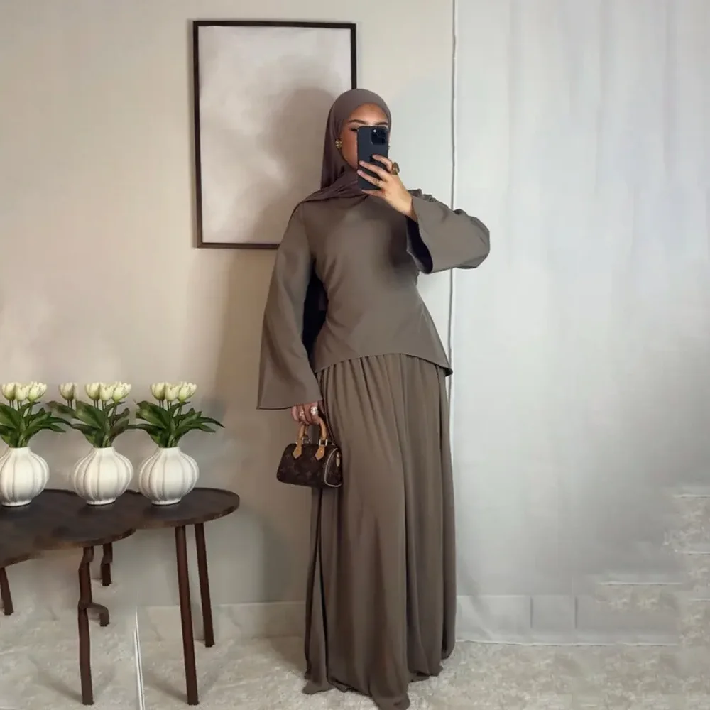 

Elegant Muslim Evening Dress Customized High Neck Long Sleeves Evening Gown A Line Floor Length Formal Party Dresses 2025