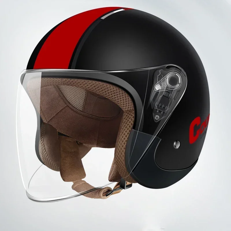 

new Certified Electric Vehicle Helmet for Men and Women All-season Universal Electric Vehicle Safety Helmet Motorcycles Winter