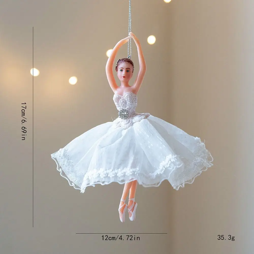 متعدد الألوان فتاة الباليه شنقا الزينة ألعاب من القطيفة الزينة عيد الميلاد شنقا زينة الملحقات #3