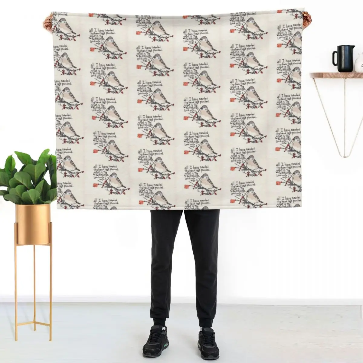 Great is Thy Faithfulness Throw Blanket Vintage Furry Blankets For Sofas Stuffeds Hair Blankets