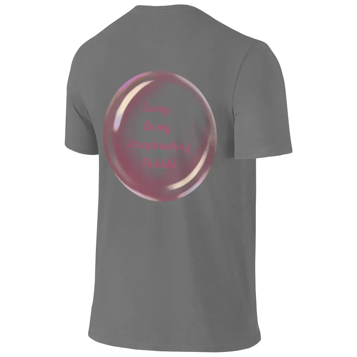 Sorry In My Scrapbooking Bubble Short Style Reversible T-shirtUrban Minimalist Morandi Colors Men's T-shirts